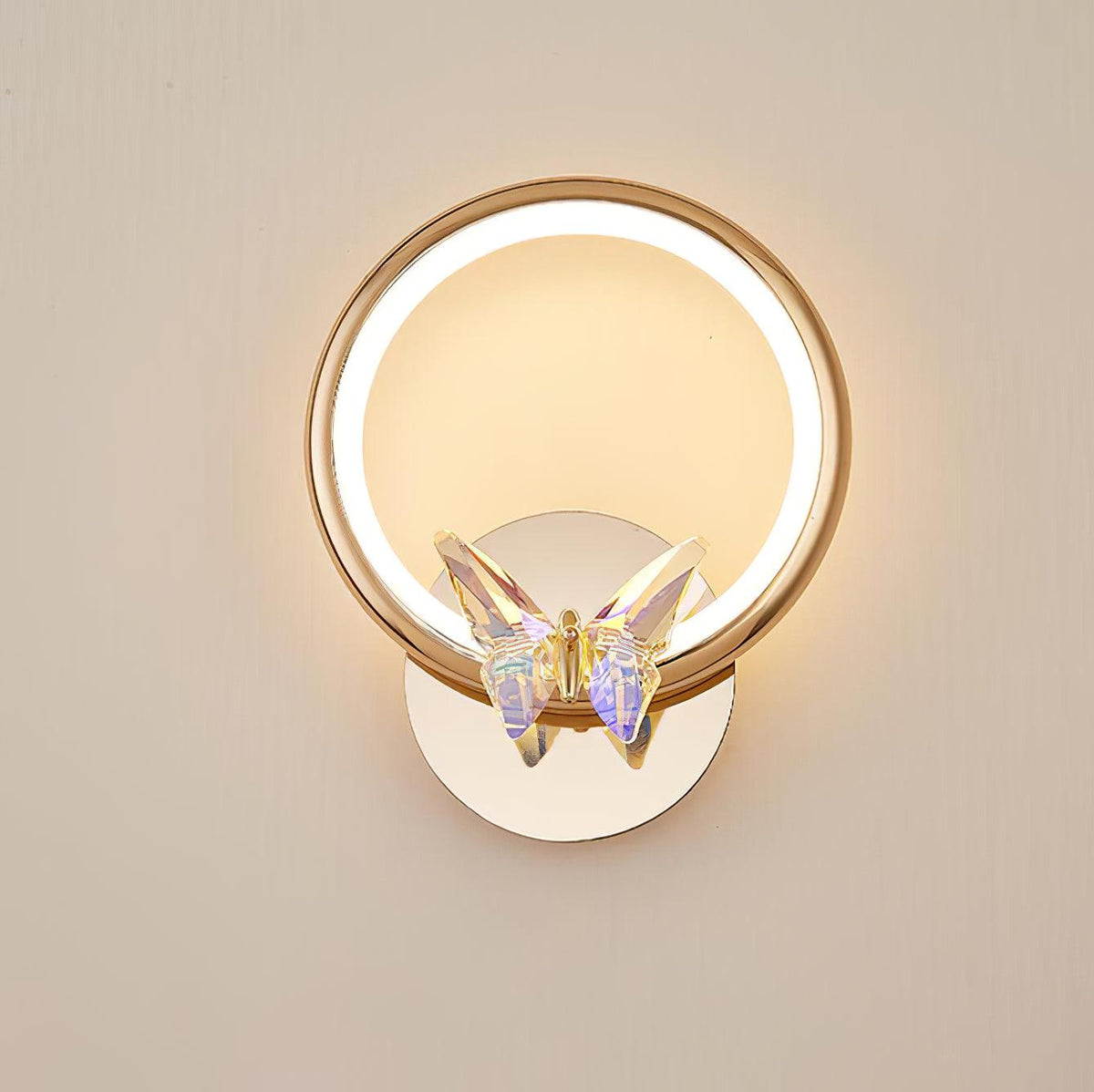 Ersoren aplique de pared Magic mariposa cristal