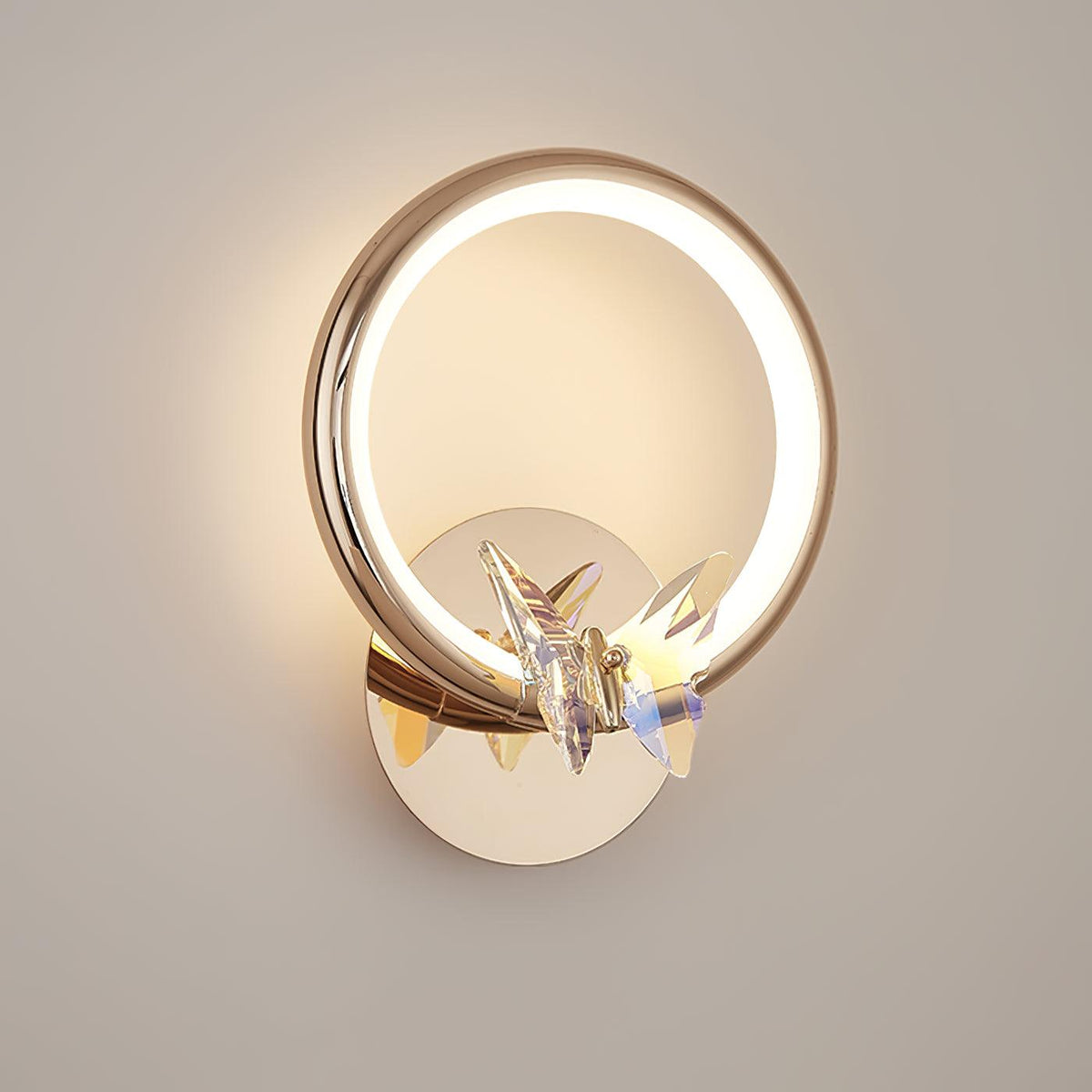 Ersoren aplique de pared Magic mariposa cristal