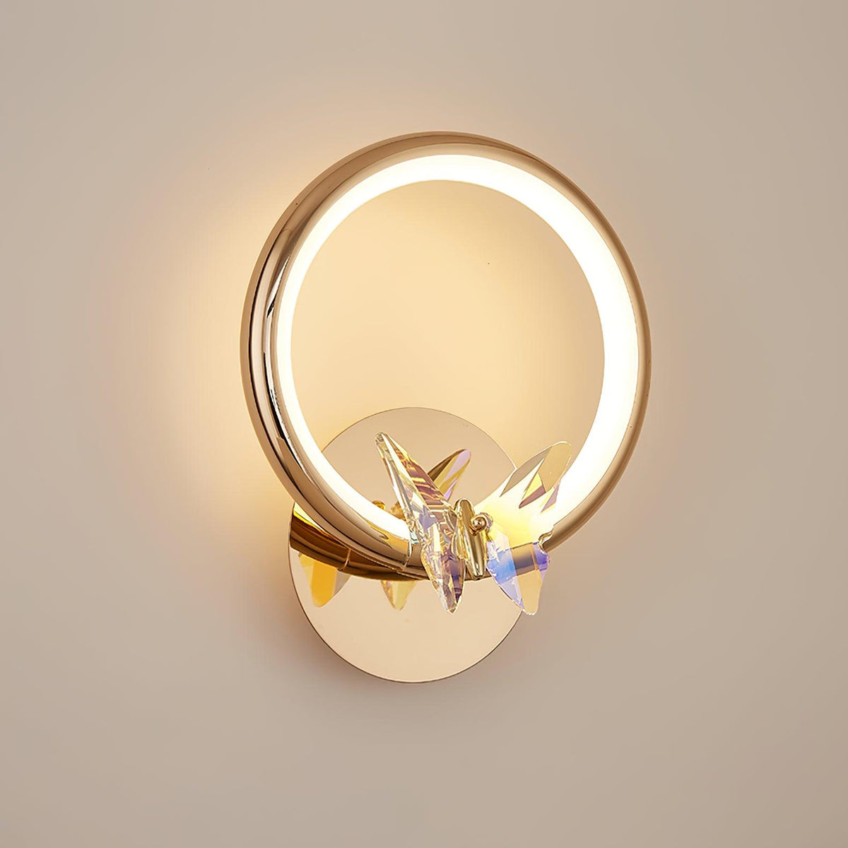 Ersoren aplique de pared Magic mariposa cristal
