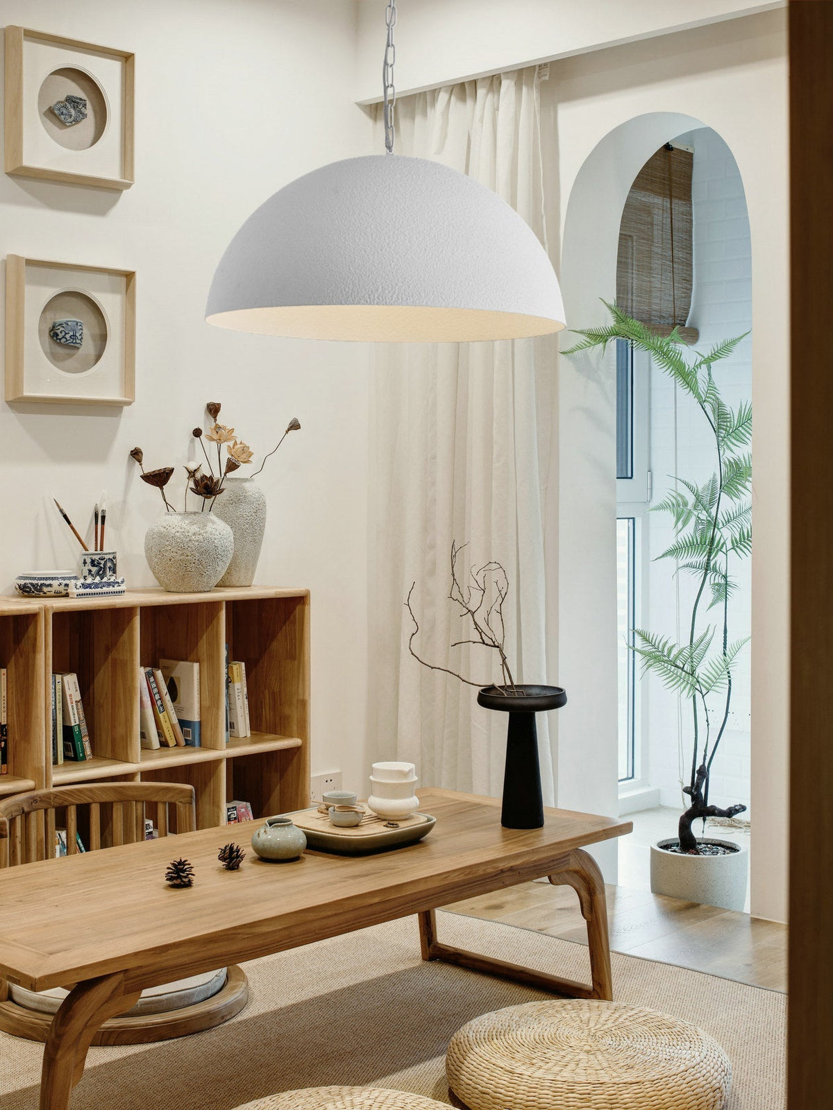 Evsola lámpara colgante moderna minimalista cúpula