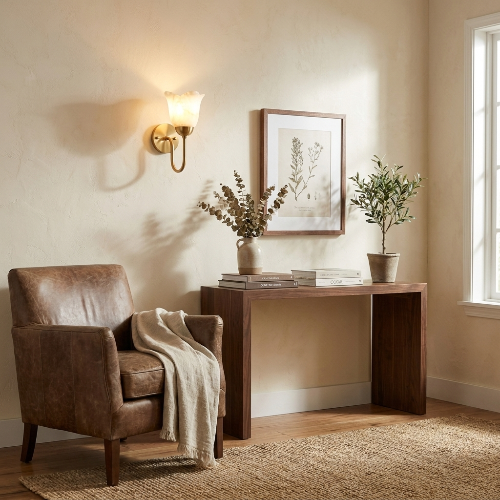 Bexford Aplique de pared de alabastro