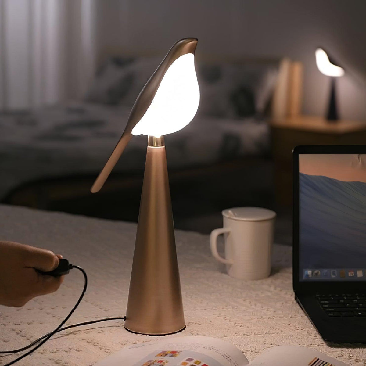 Selenaine lámpara de mesa moderna