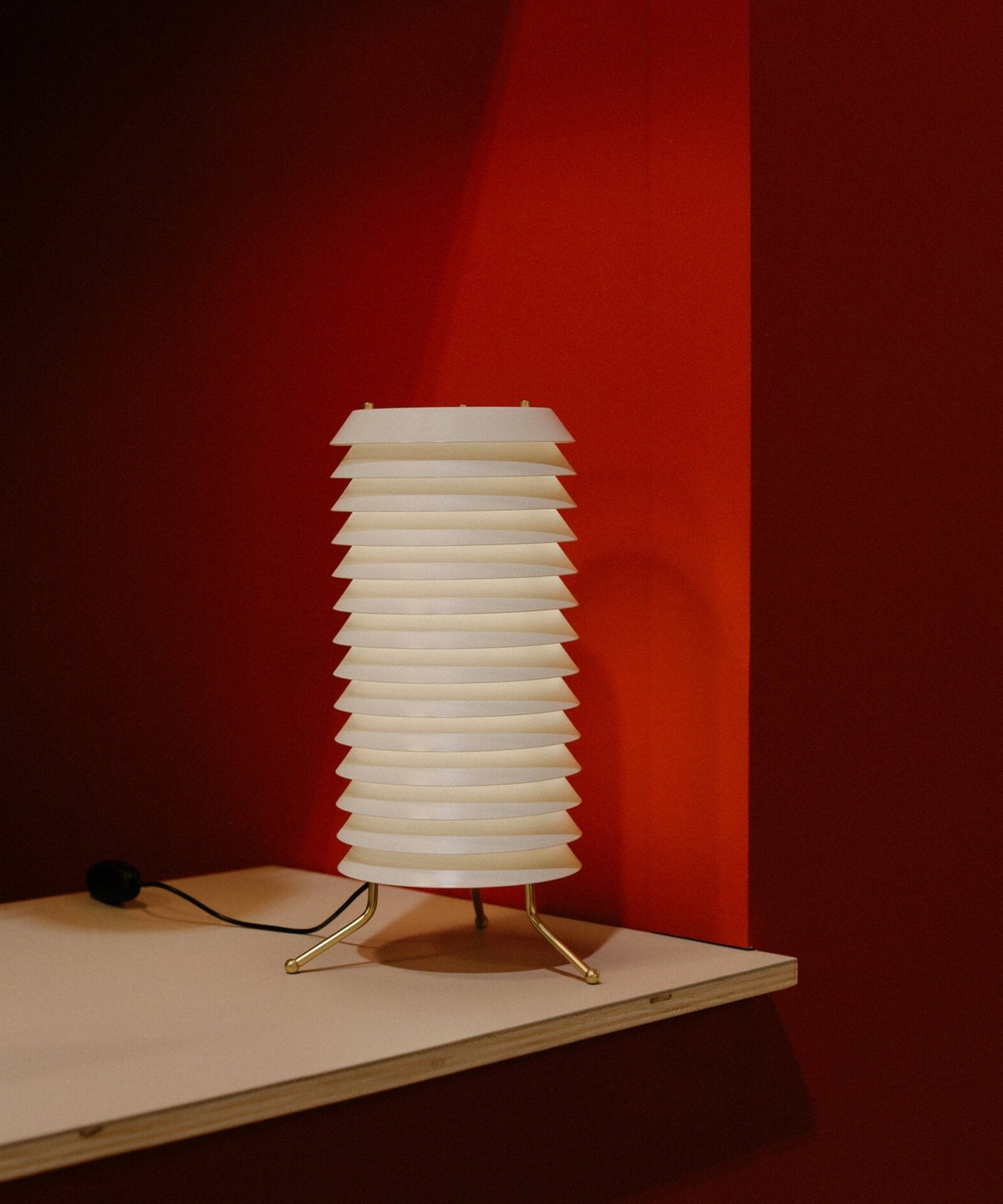 Orelelette lámpara de mesa Lattice escandinava