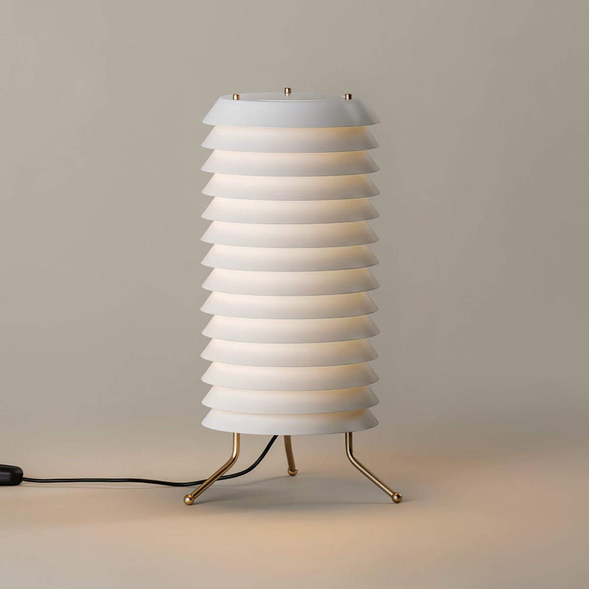 Orelelette lámpara de mesa Lattice escandinava