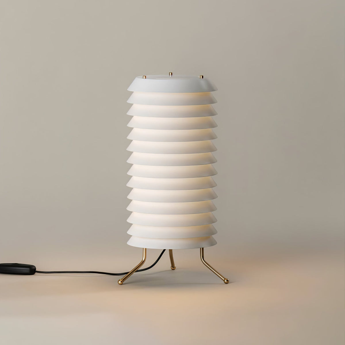 Orelelette lámpara de mesa Lattice escandinava