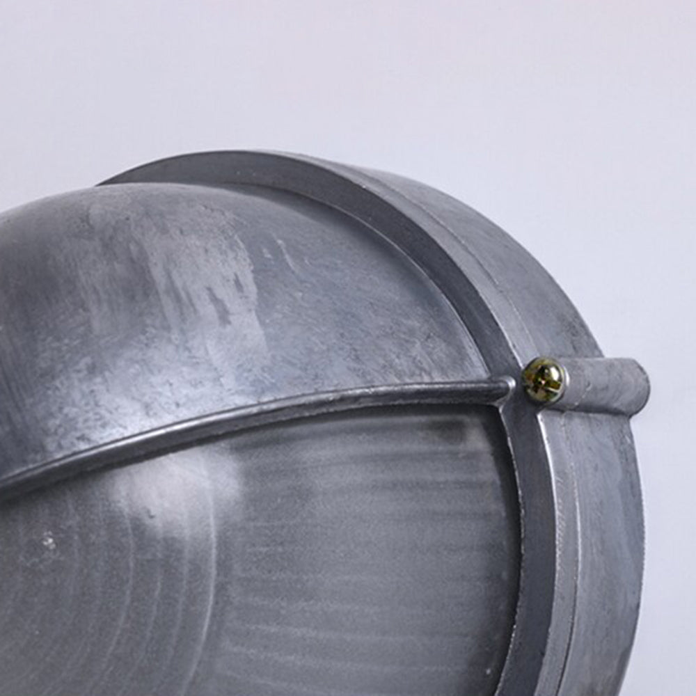 Ray Moderno Bola Estanco Aplique de Pared Exterior Plata/Oro