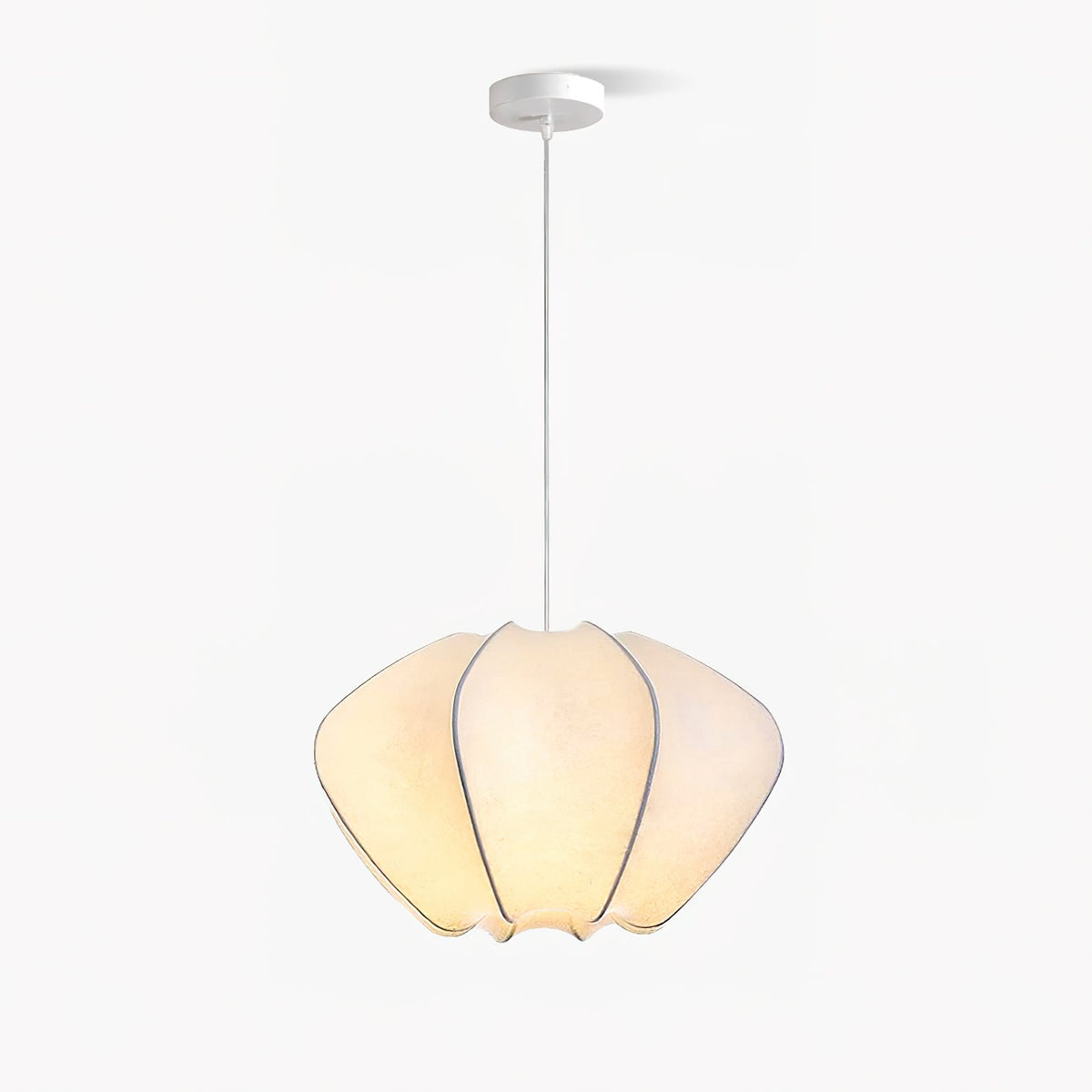 Pithos lámpara colgante elegante de seda