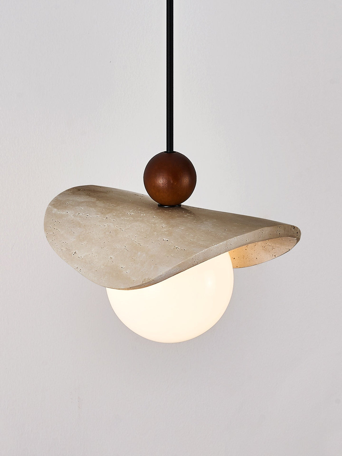 Jorwick Travertine Lámpara colgante de cuentas