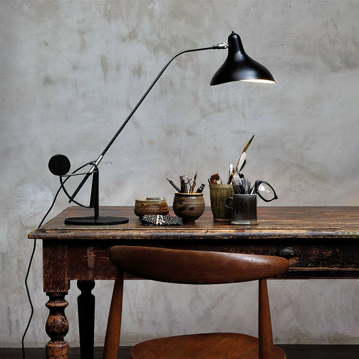 Sfera lámpara de mesa industrial