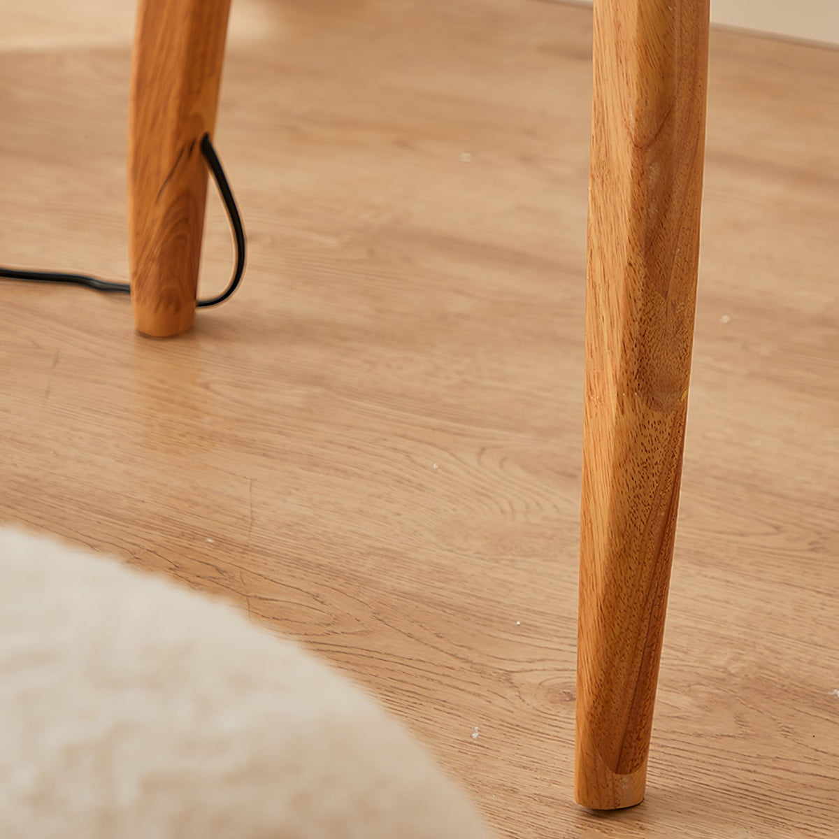 Ulen lámpara de pie de mediados de siglo en madera