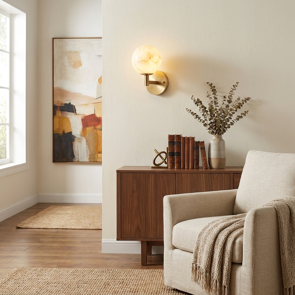 Ravelmere Aplique de pared de alabastro