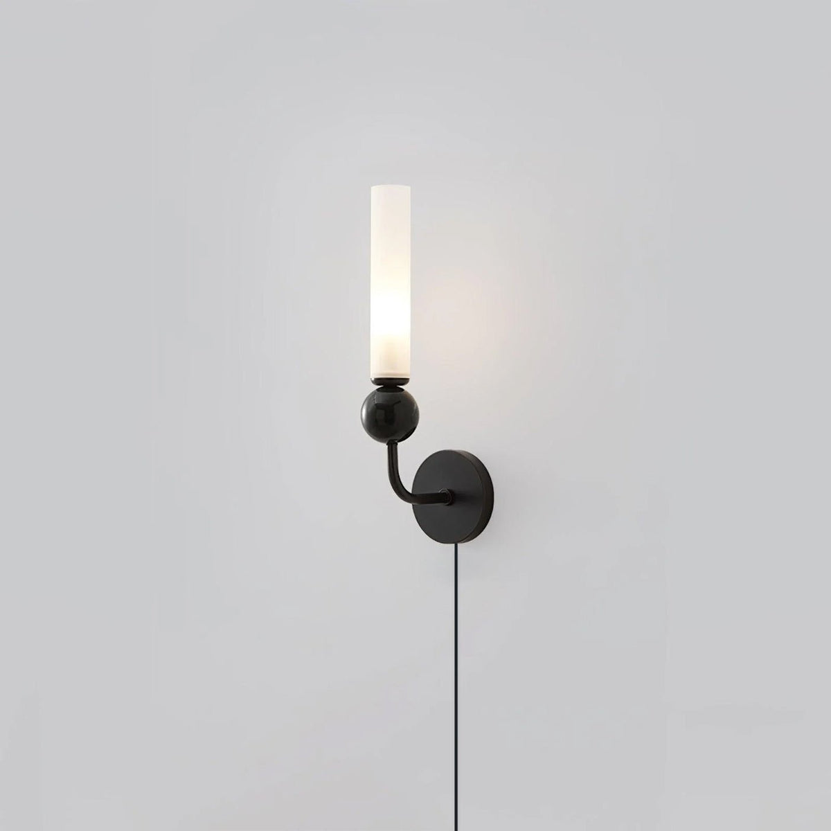 Aplique de pared de mármol con enchufe enchufable