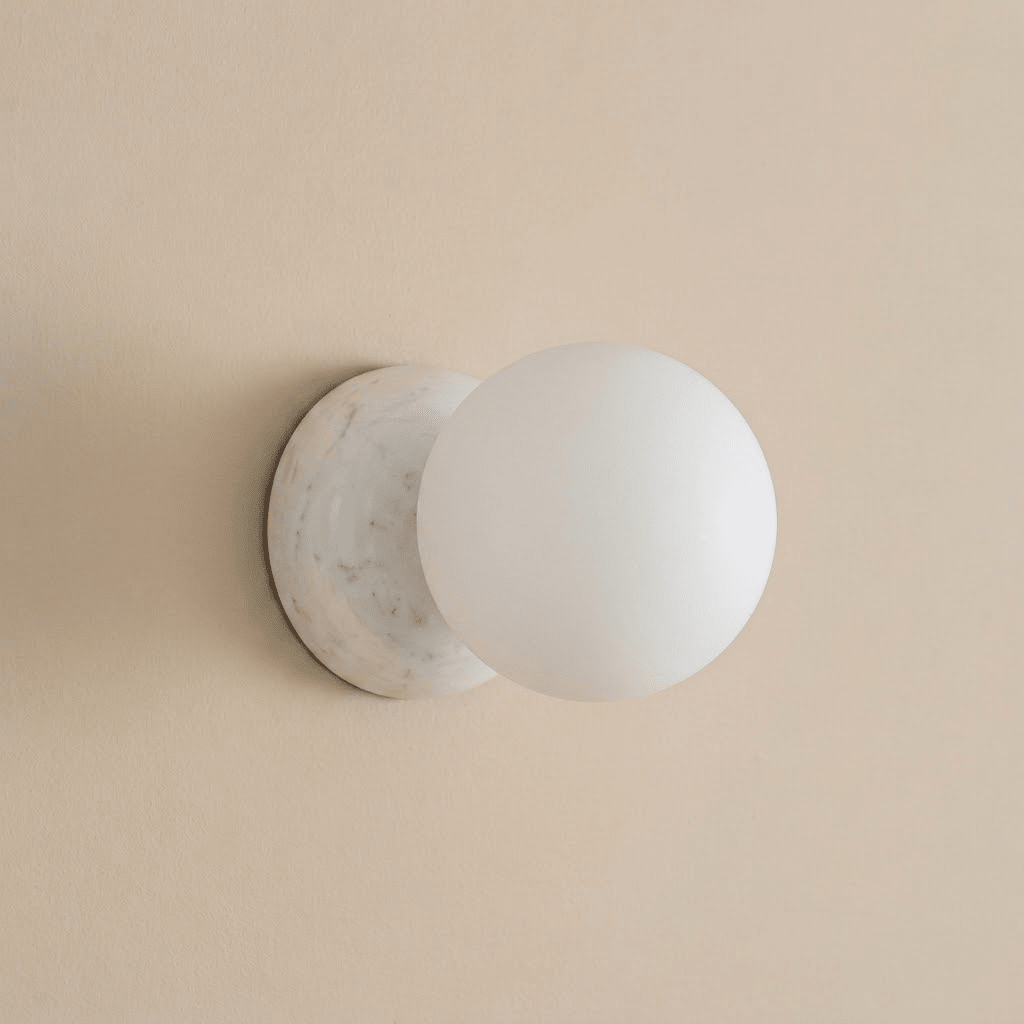Aplique de pared de mármol