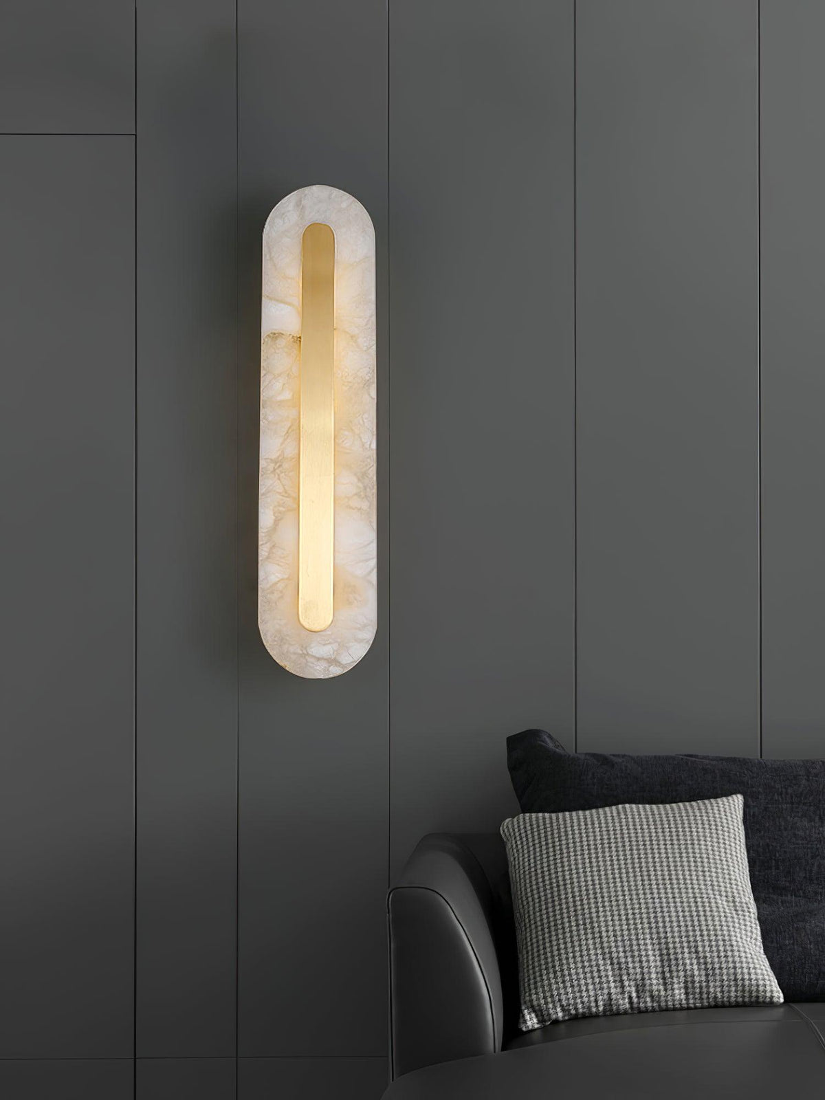 Selvia aplique de pared minimalista en alabastro