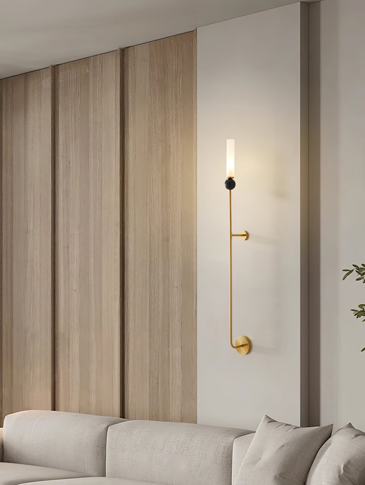 Dulane aplique de pared moderno minimalista vertical de mármol