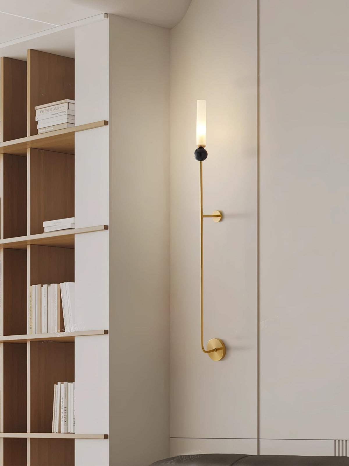 Dulane aplique de pared moderno minimalista vertical de mármol