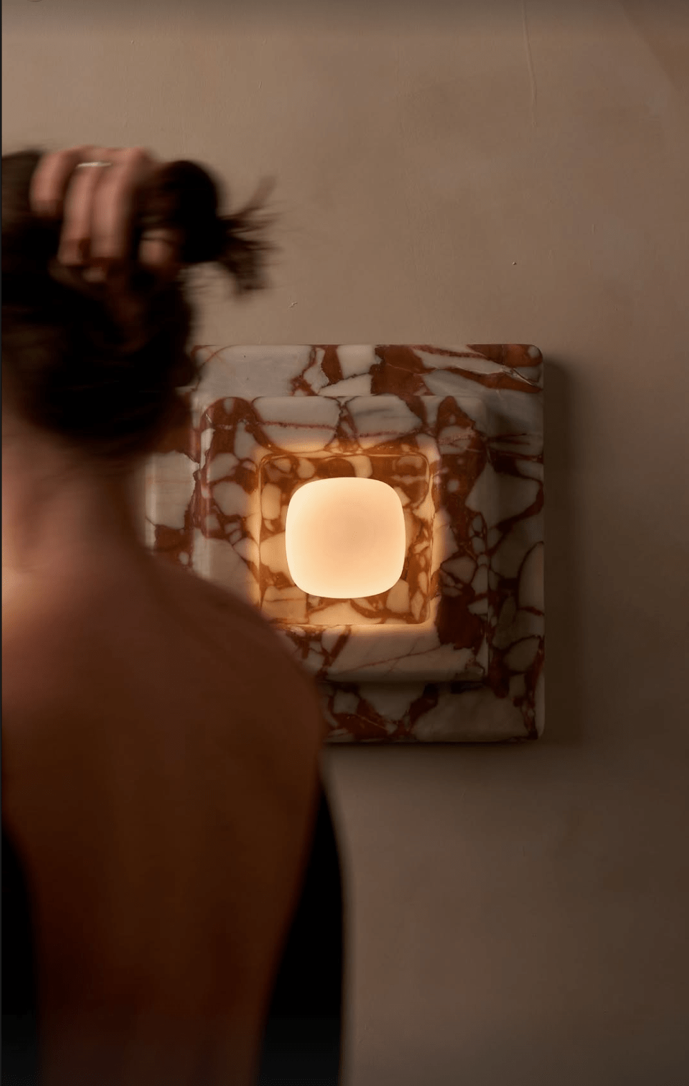 Ziv aplique de pared de mármol