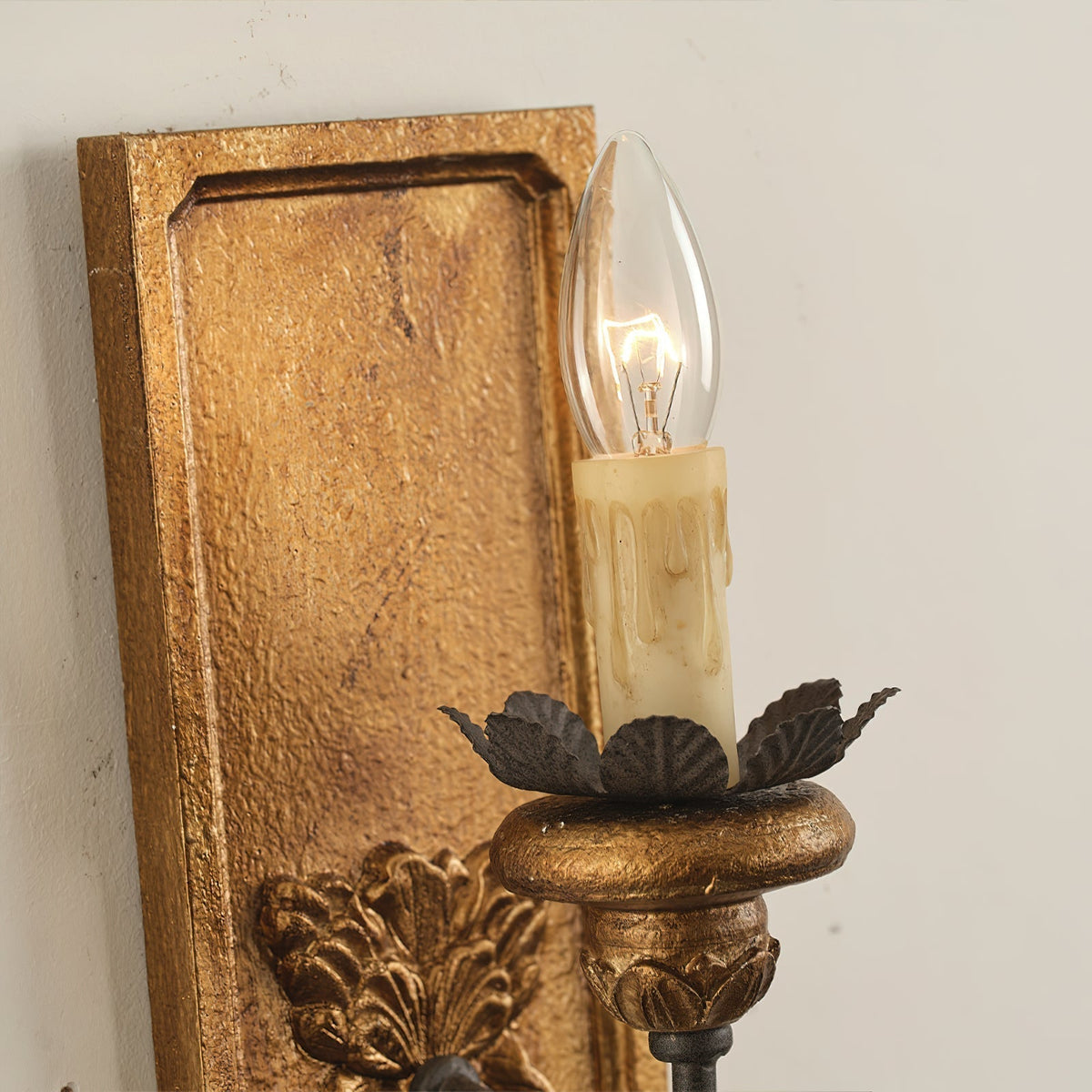 Aldearia aplique de pared Vintage Elegancia madera