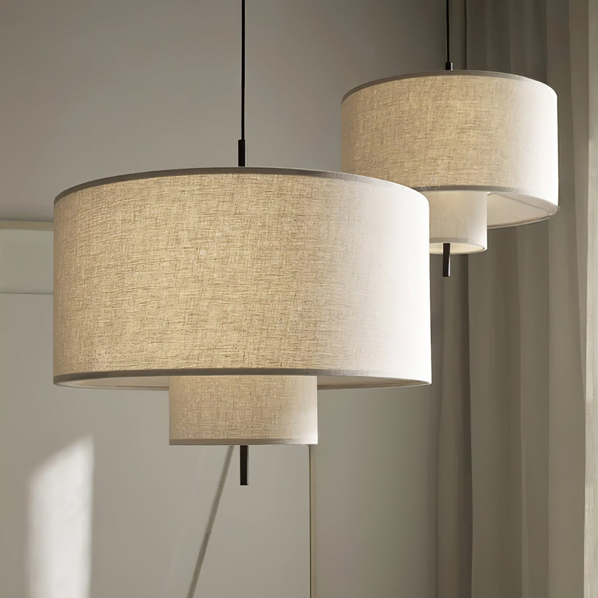Ulphaa lámpara colgante moderna minimalista de tejido