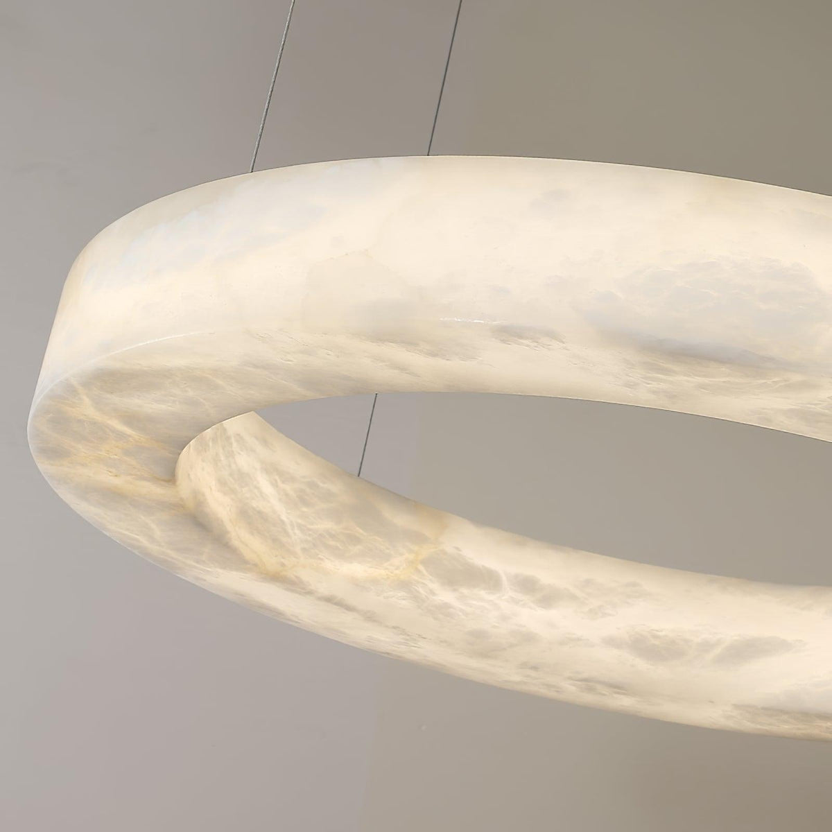 Vaelen lámpara colgante de anillos múltiples en alabastro