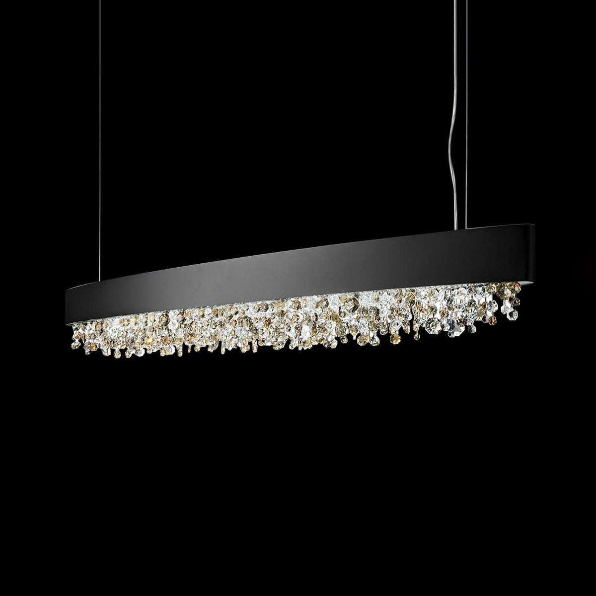 Kaelan lámpara colgante moderna de lujo en cristal