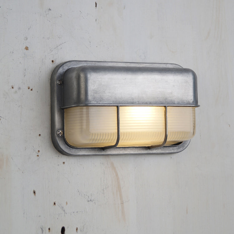 Olcarila aplique de pared vintage con vidrio exterior