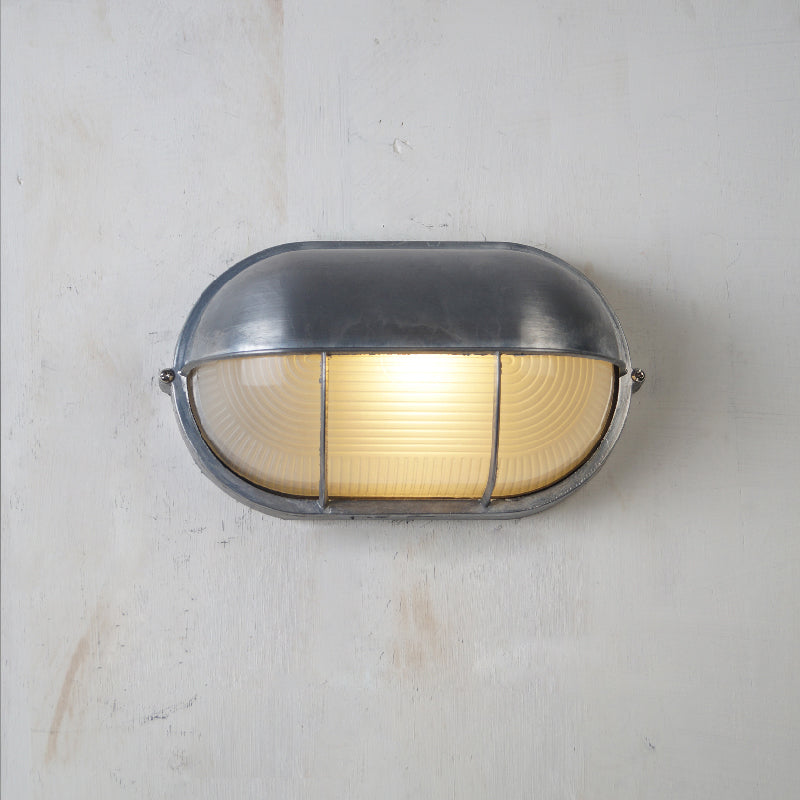 Olcarila aplique de pared vintage con vidrio exterior