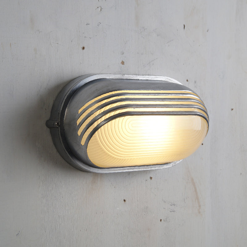 Olcarila aplique de pared vintage con vidrio exterior