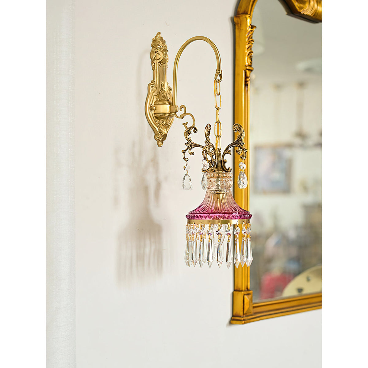 Marquise aplique de pared de cristal