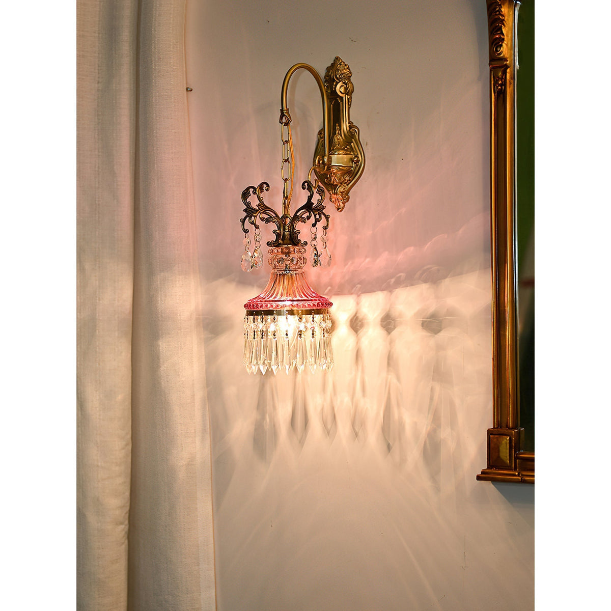 Marquise aplique de pared de cristal