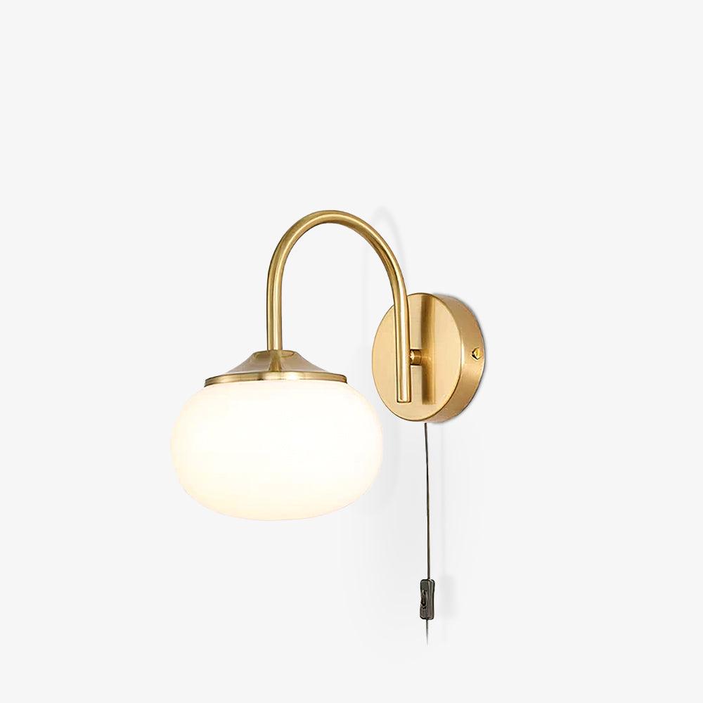 Kevely aplique de pared Premium nórdico con vidrio y enchufe enchufable
