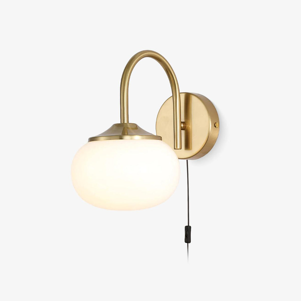 Kevely aplique de pared Premium nórdico con vidrio y enchufe enchufable