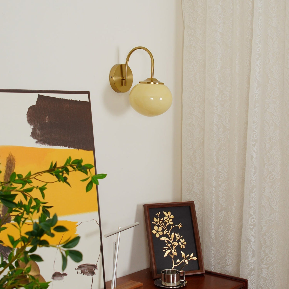 Ove aplique de pared de vidrio artístico nórdico premium