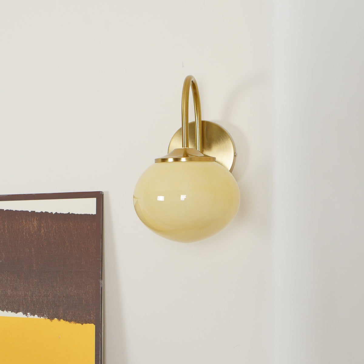 Ove aplique de pared de vidrio artístico nórdico premium
