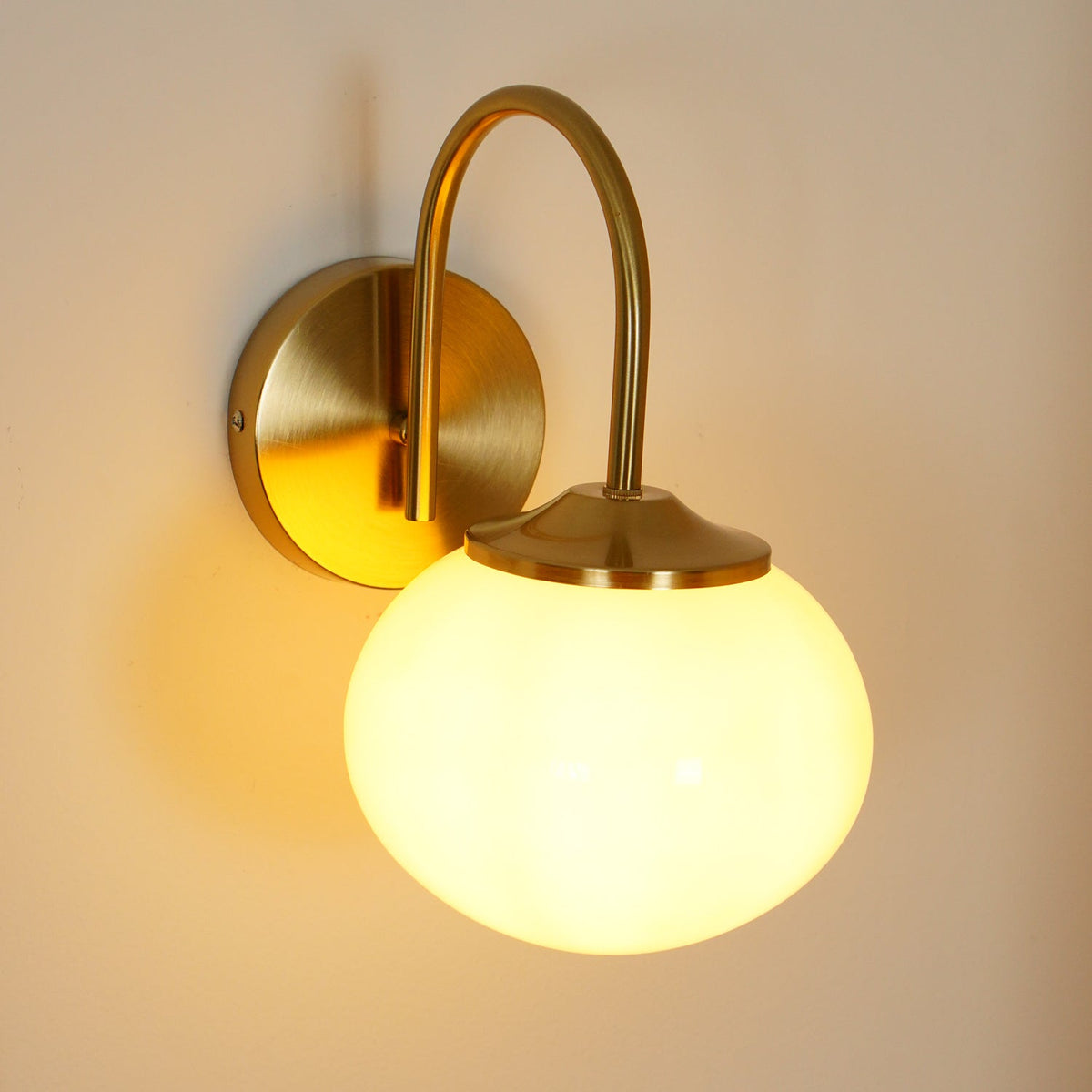 Ove aplique de pared de vidrio artístico nórdico premium