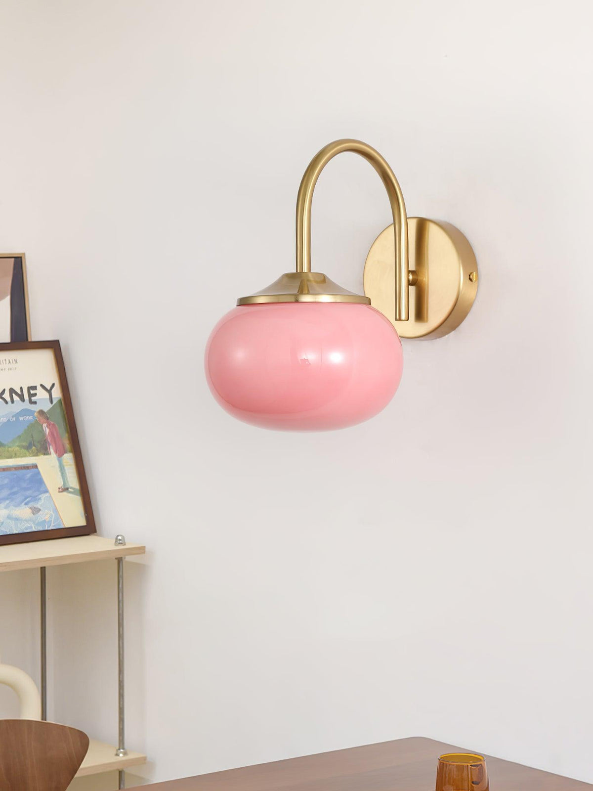 Ove aplique de pared de vidrio artístico nórdico premium