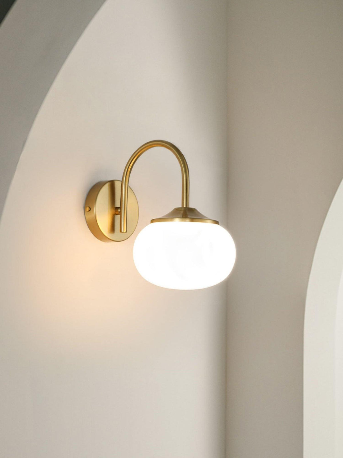 Ove aplique de pared de vidrio artístico nórdico premium