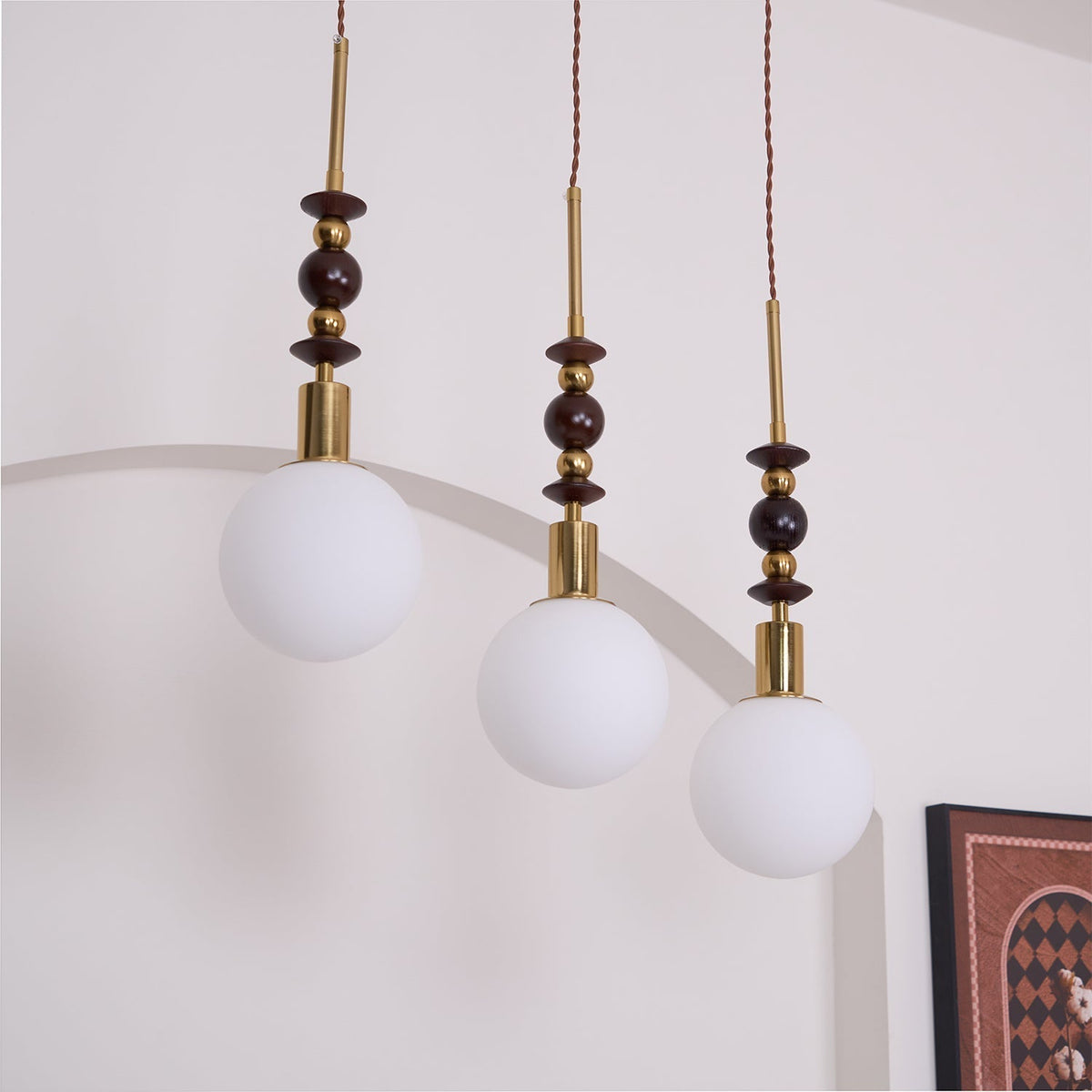 Aldanelle lámpara colgante de madera