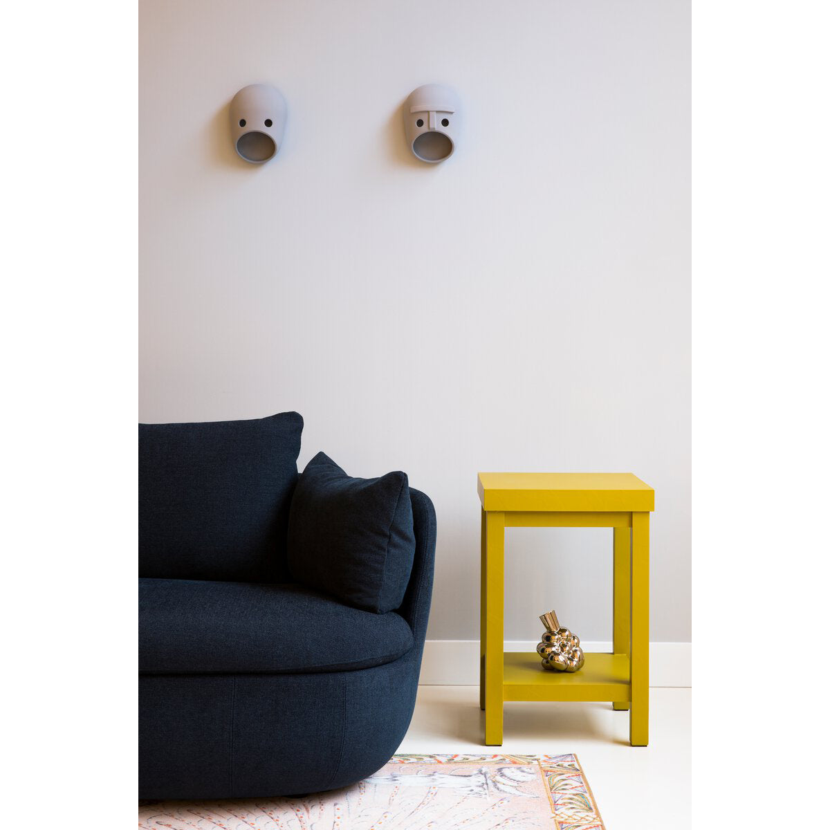 Mask aplique de pared individual creativo de resina