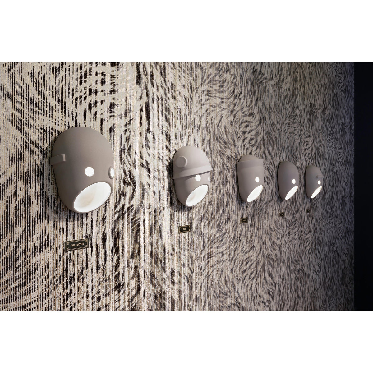 Mask aplique de pared individual creativo de resina