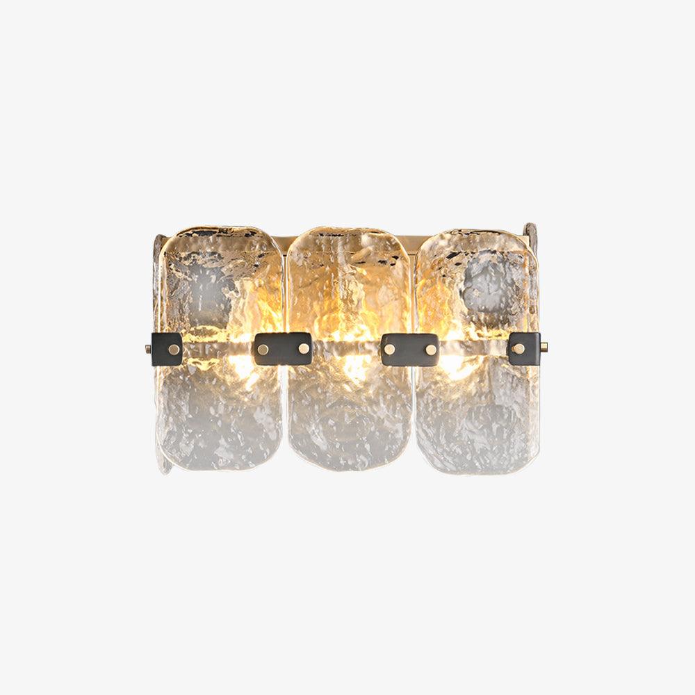 Eiruaine aplique de pared con vidrio