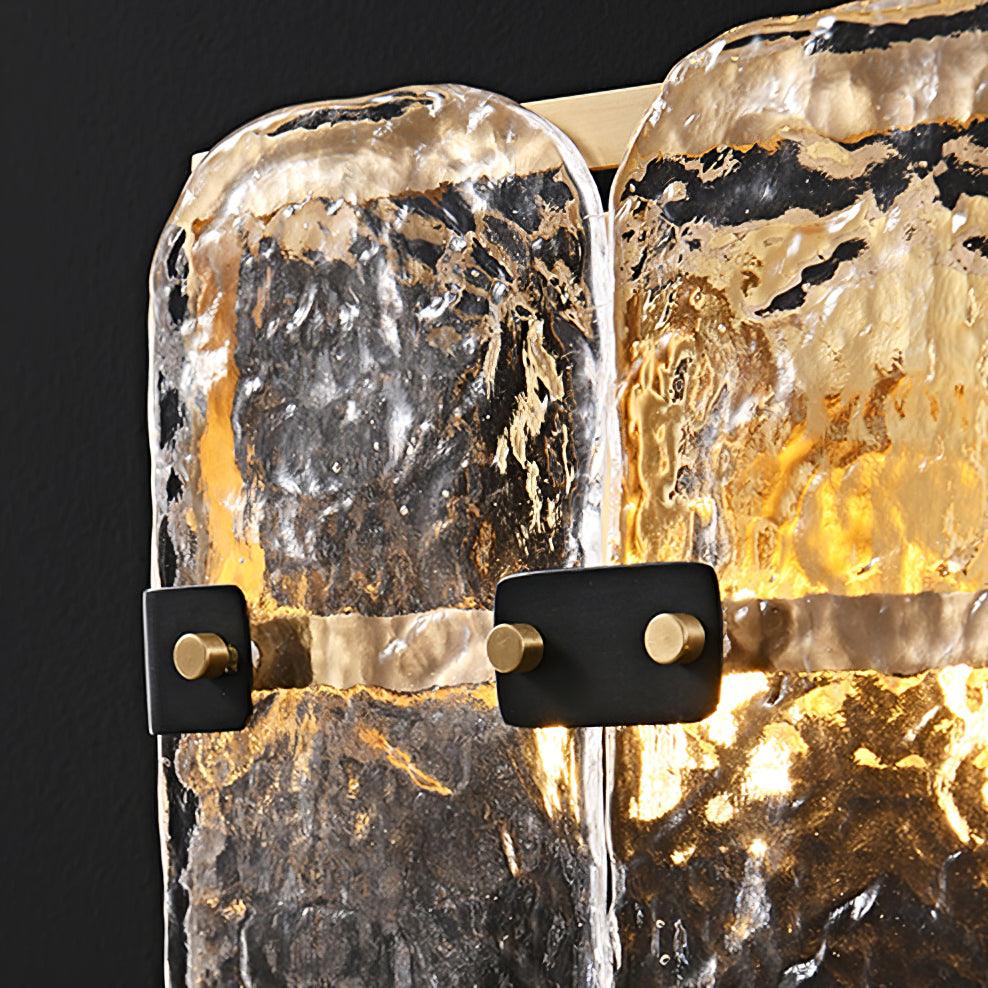 Eiruaine aplique de pared con vidrio