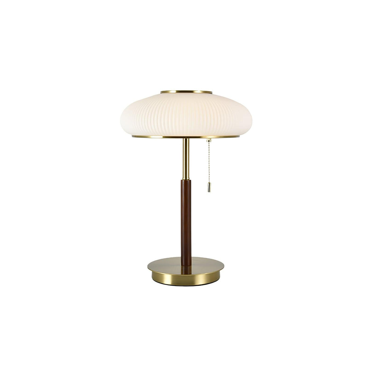 Glimmce lámpara de mesa de madera