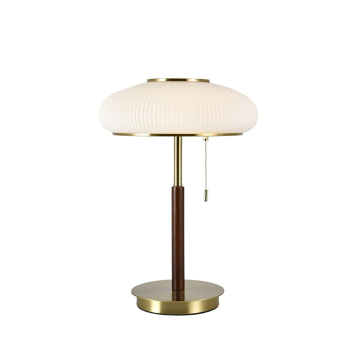 Glimmce lámpara de mesa de madera