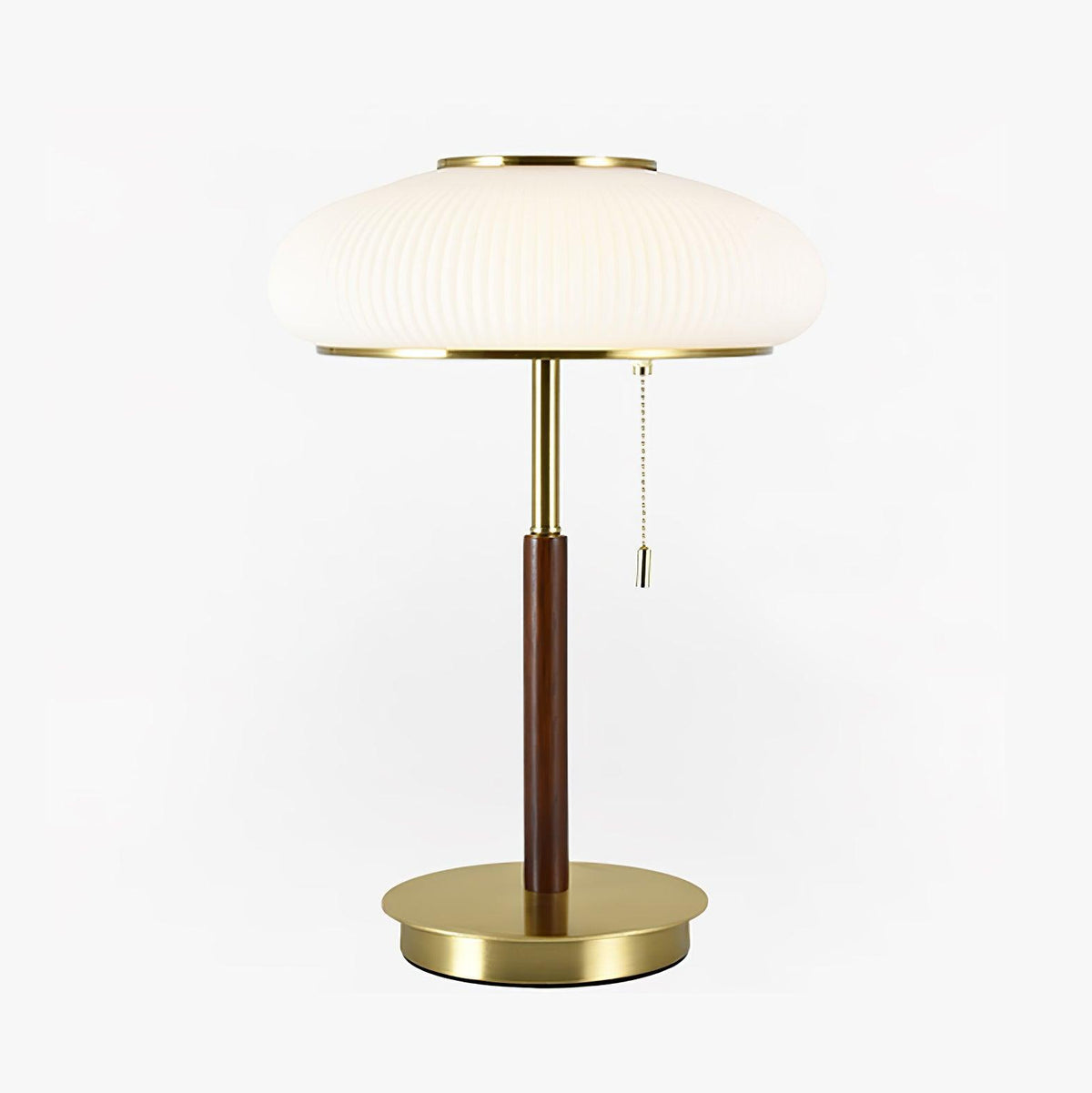 Glimmce lámpara de mesa de madera