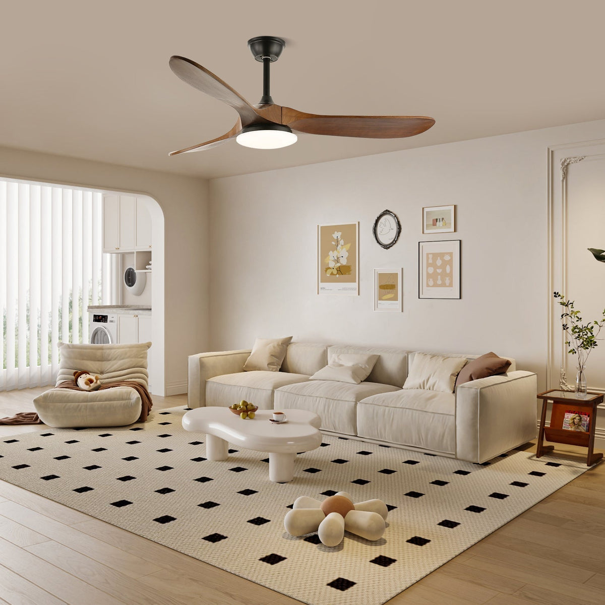 Liorueria ventilador de techo con luz