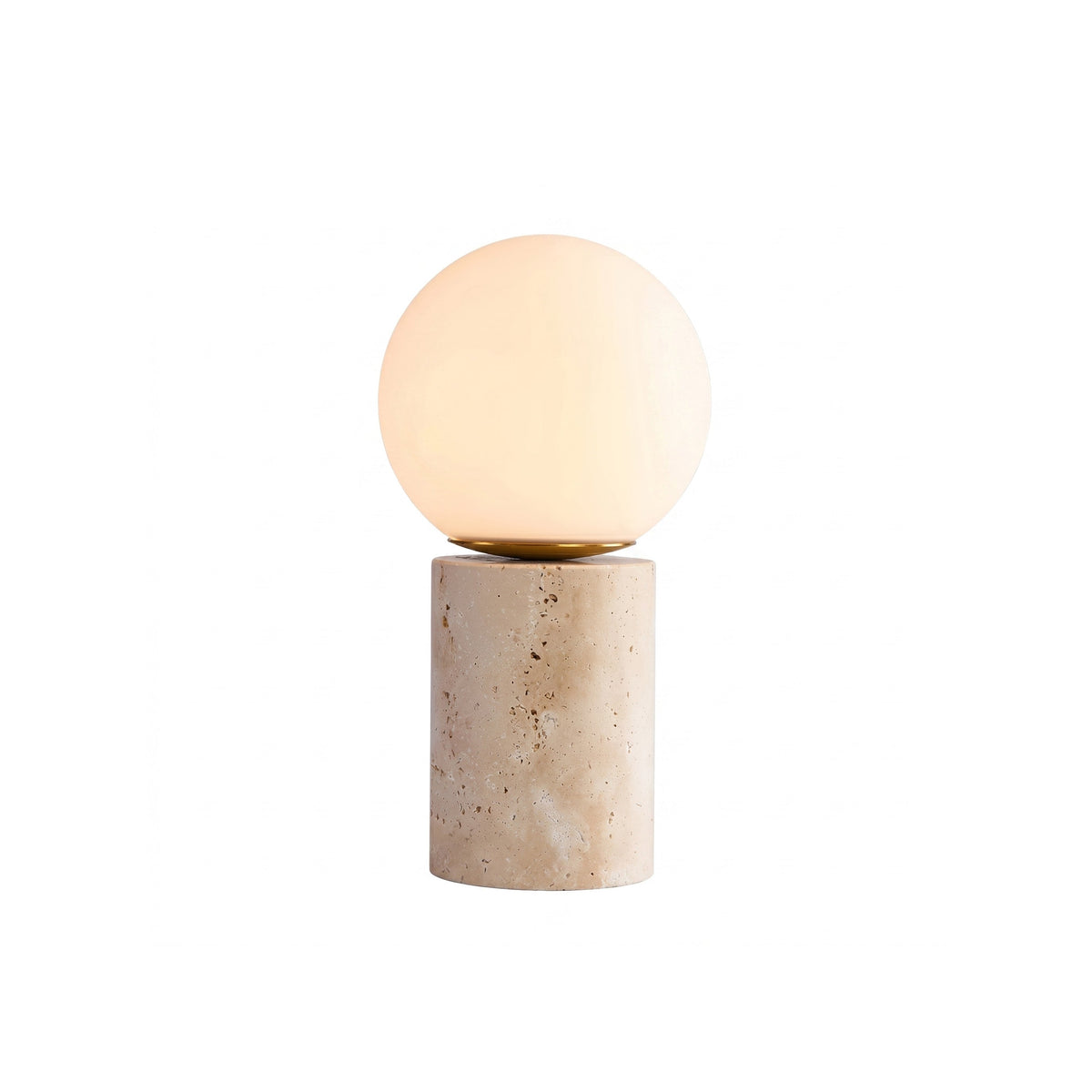 Norinise lámpara de mesa de travertino beige