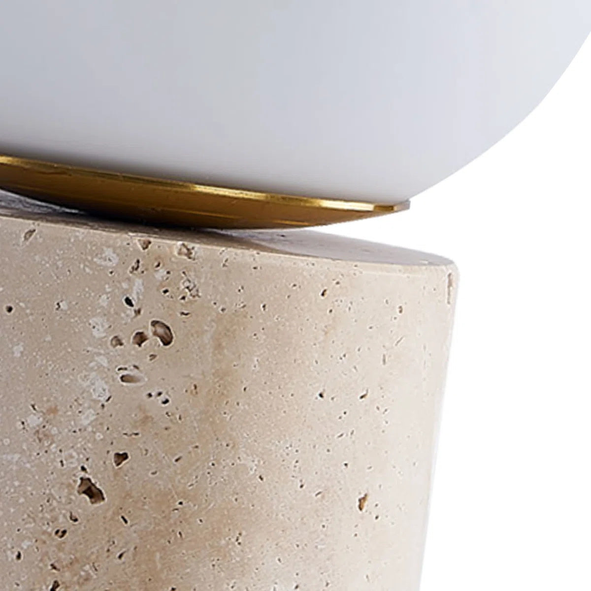 Norinise lámpara de mesa de travertino beige