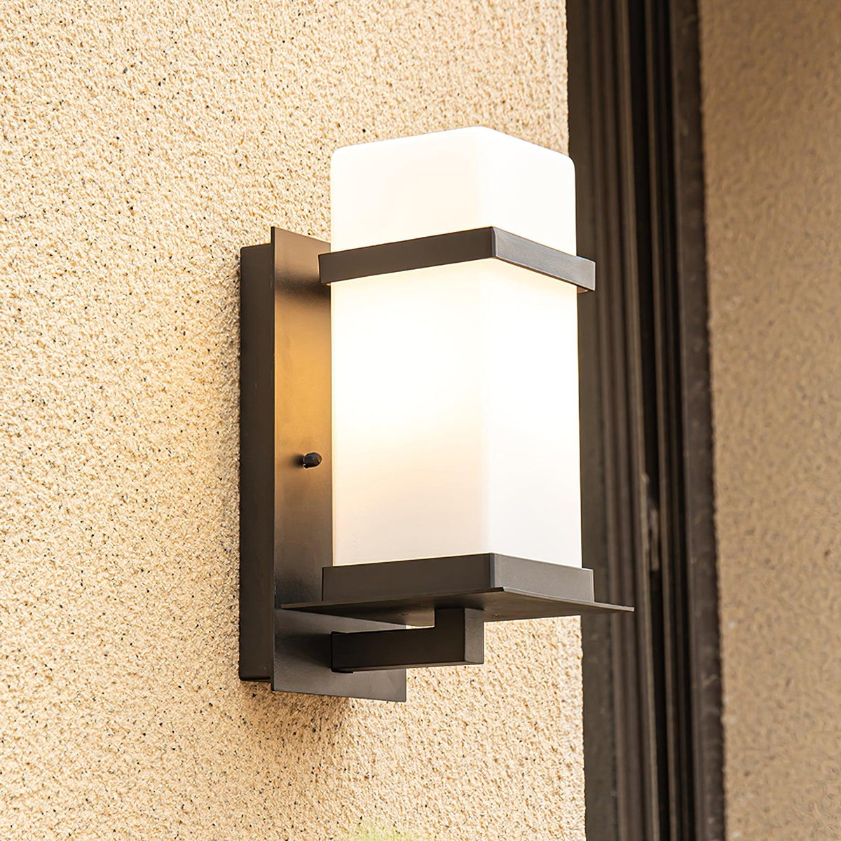 Dula aplique de pared de vidrio nórdico para exteriores