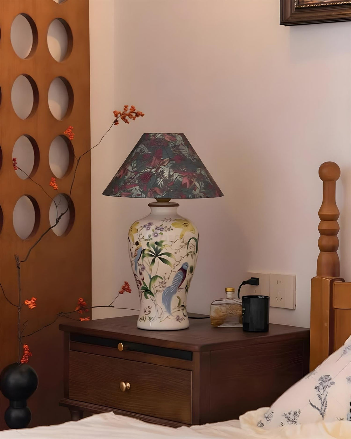 Velaneria lámpara de mesa